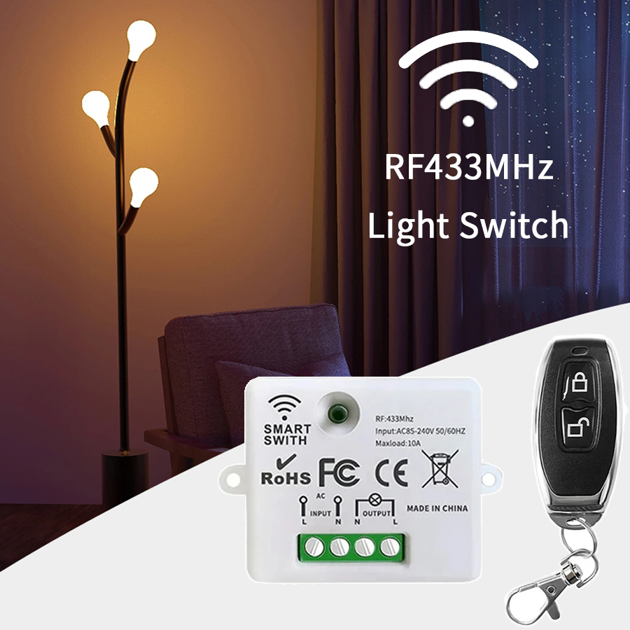 Smart Home Miniature - Interruptor de Controle Remoto Sem Fio