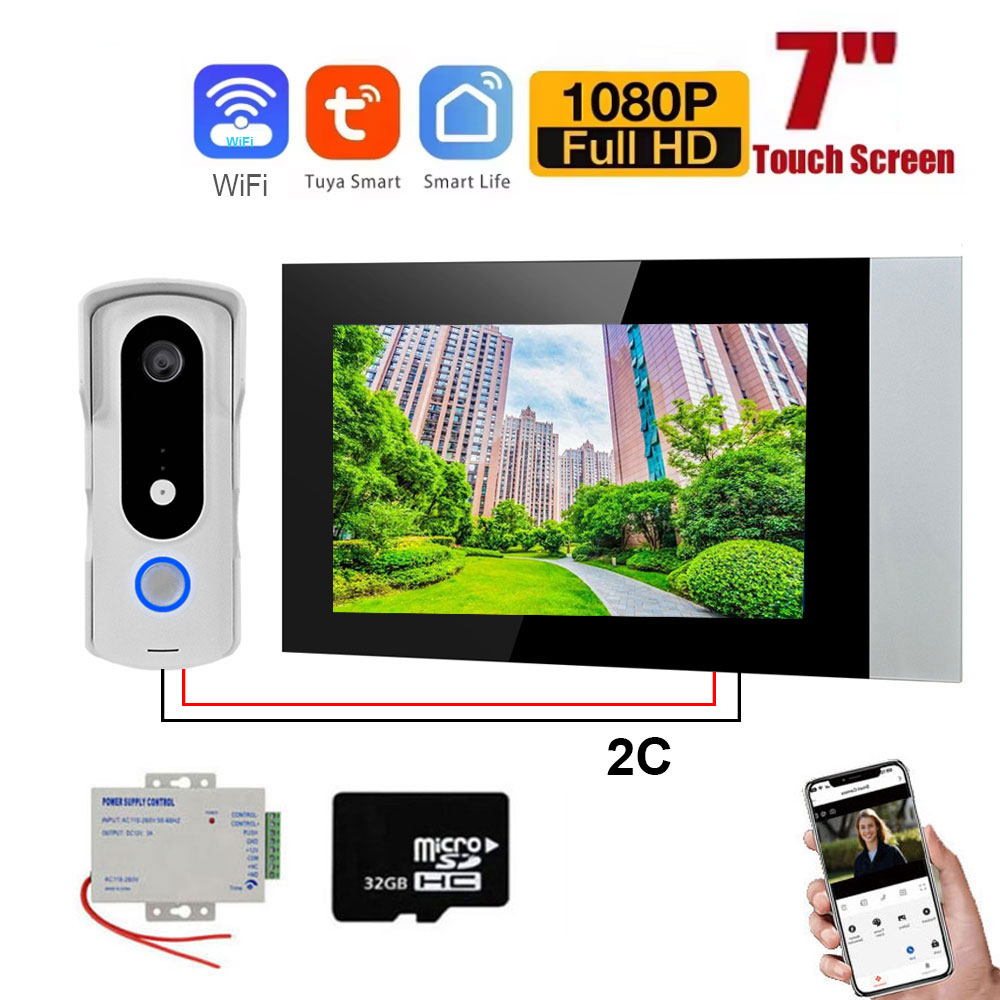 Smart Home Video Doorphone Ezviz - 2 fios casa inteligente tuya wifi