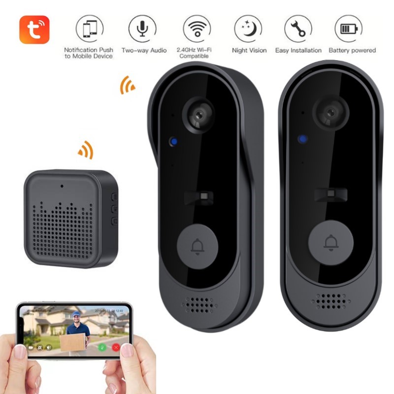 Smart Home Video Doorphone Ezviz - Tuya wi fi câmera campainha hd