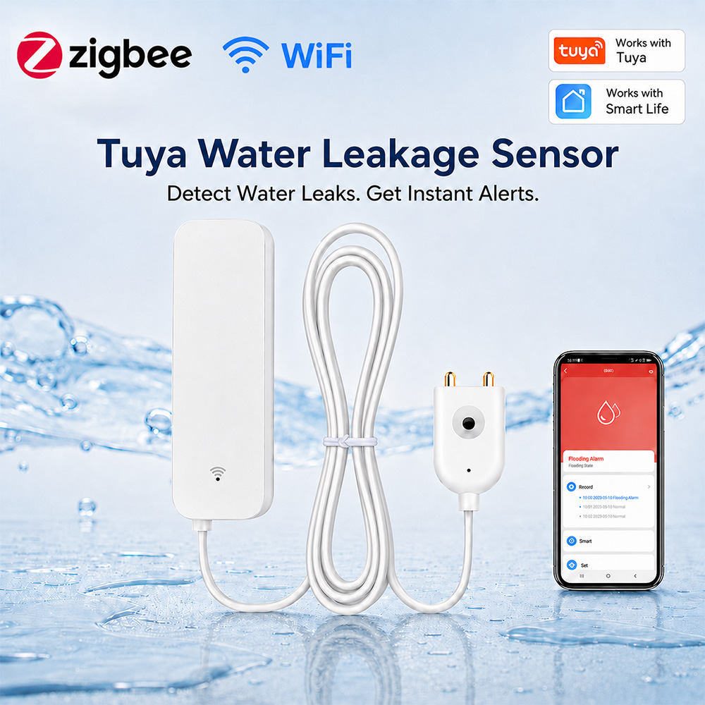 Smart Home Network - Sensor de Vazamento de Água ZigBee