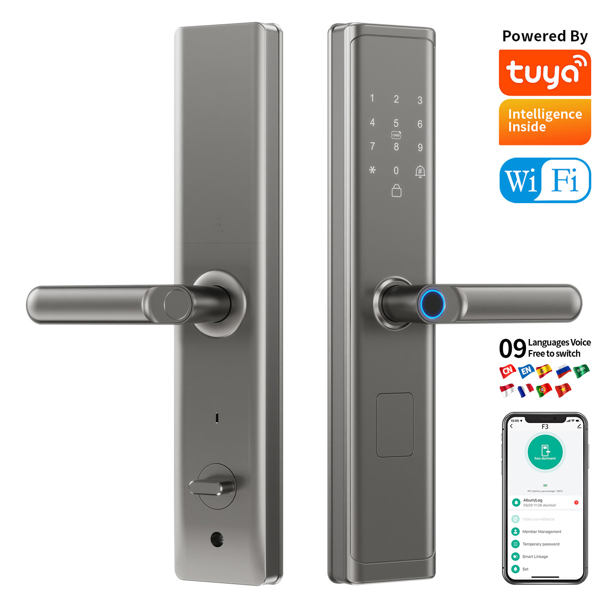 Smart Door Lock - Fechadura Digital Inteligente Tuya Wifi TTlock