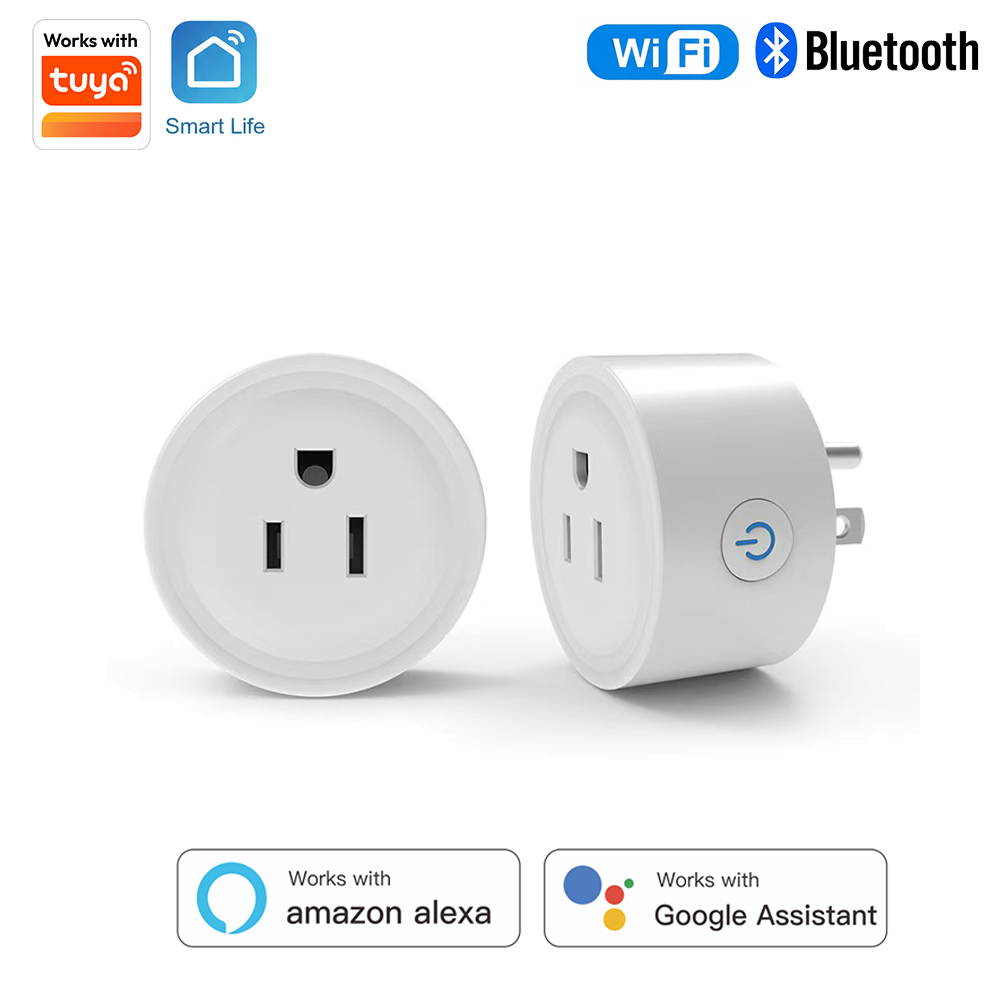 Smart Home Networking - Tomada Inteligente Redonda Tuya Padrão EUA
