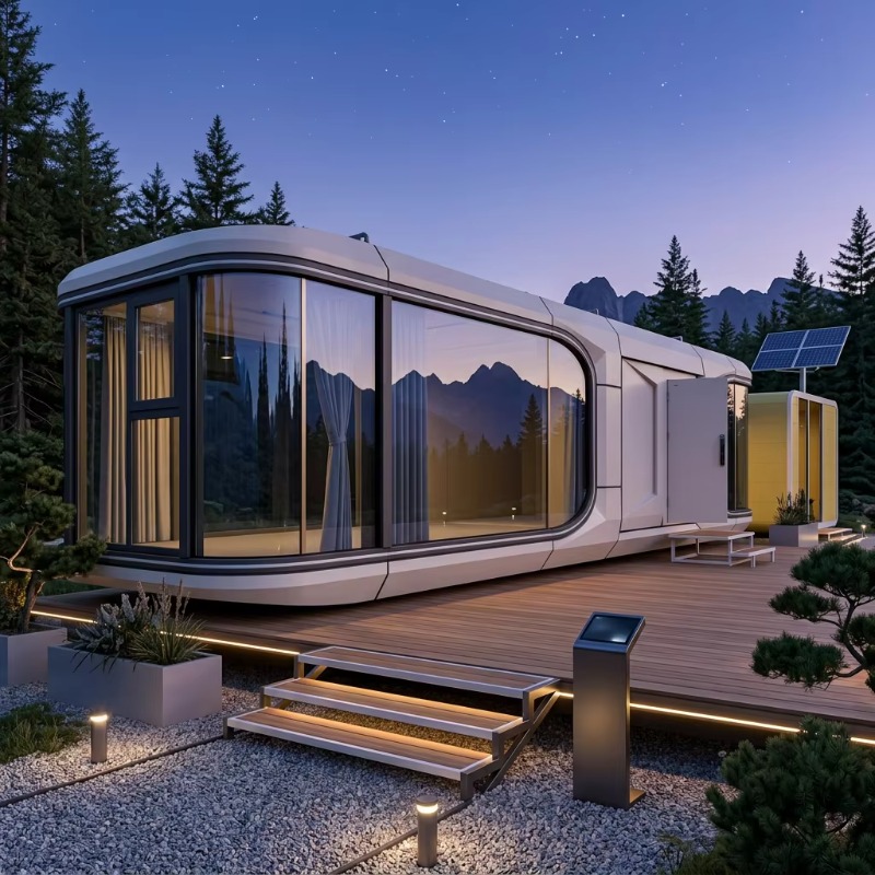 Airbnb Smart Home - Casa Modular Prefabricada Moderna em Formato