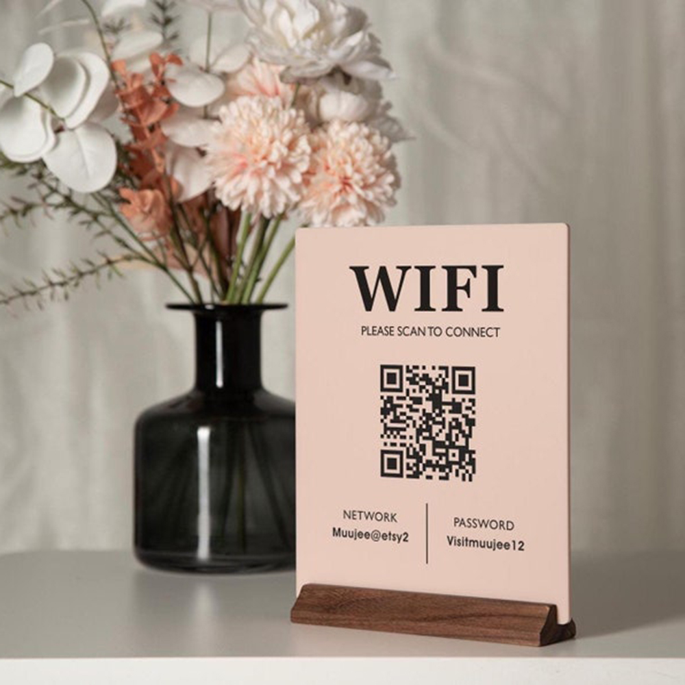 Airbnb Smart Home - Venda quente wifi qr código sinal