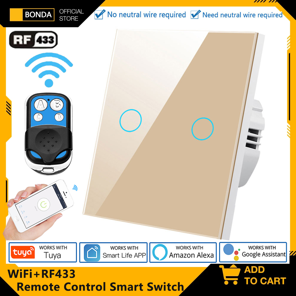 Smart Home Networking - Tuya ue wifi + rf433 interruptor