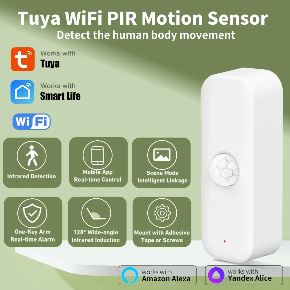 Smart Home Networking - Tuya wifi sensor de movimento pir