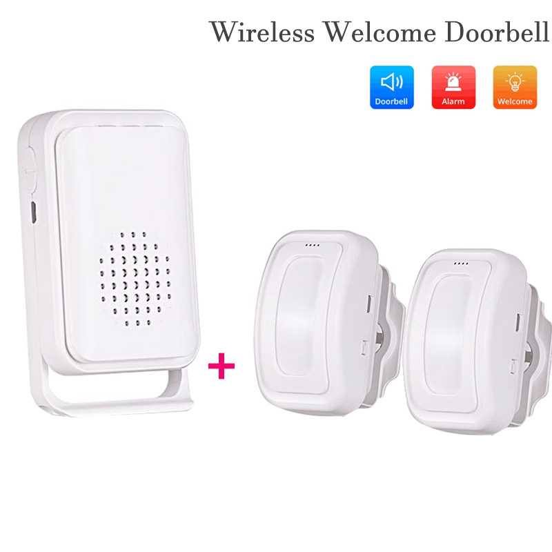 Smart Home Security System - Bem-vindo campainha sem fio com sensor