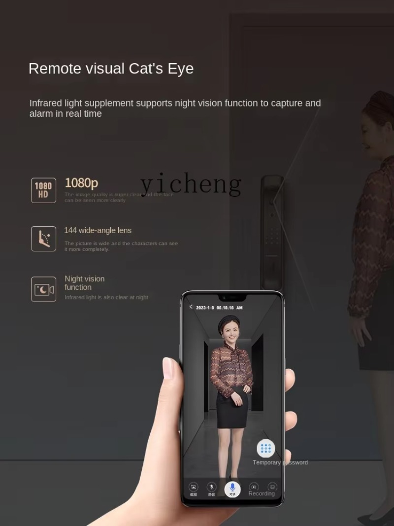 Smart Door Lock - C19- Fechadura Eletrônica Inteligente com Impressão