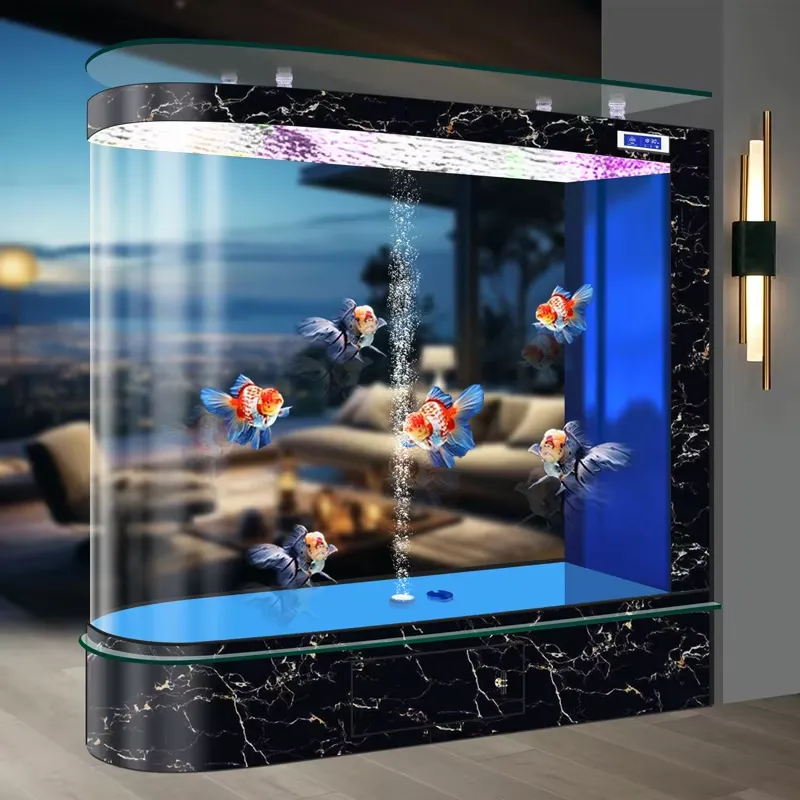 Aquário de Chão Integrado Inte - Smart Home Living Room avaliação e preço