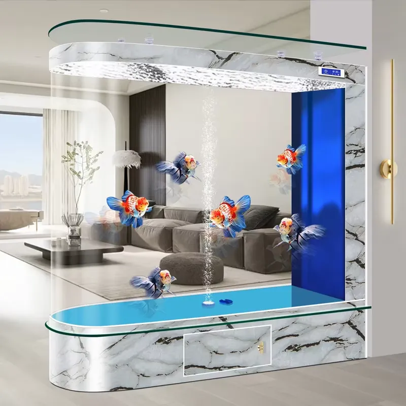 Aquário de Chão Integrado Inte - Smart Home Living Room avaliação e preço