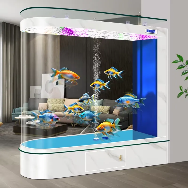 Aquário de Chão Integrado Inte - Smart Home Living Room avaliação e preço