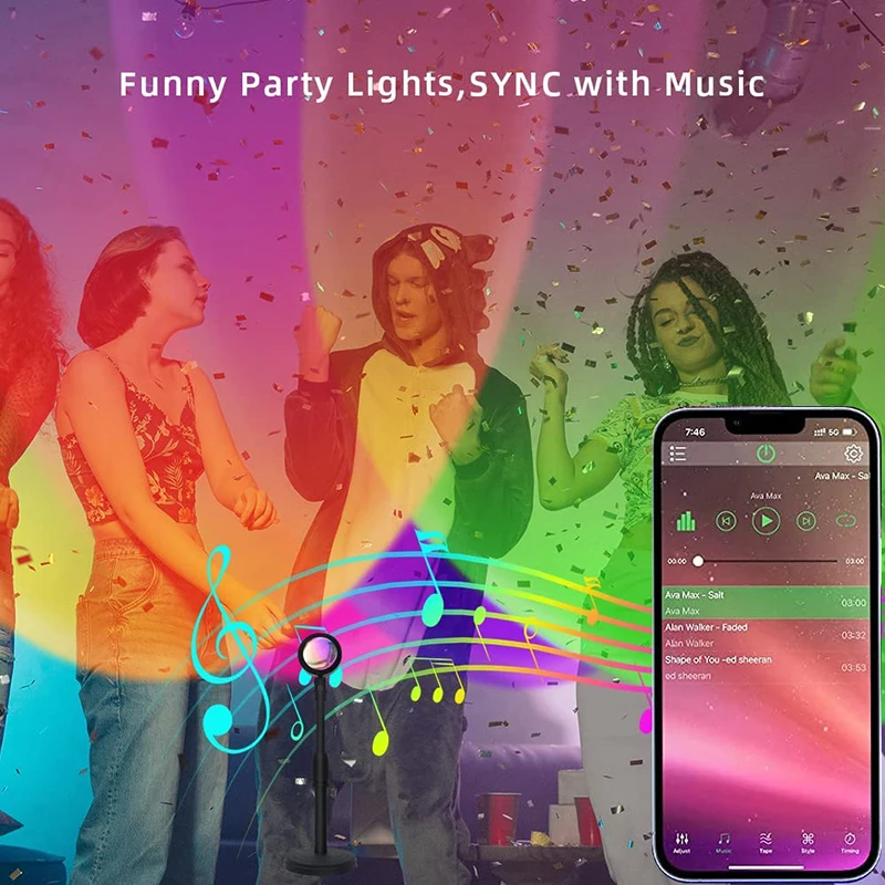 Smart LED Sunset Lamp, Lâmpada - Smart Home Network avaliação e preço