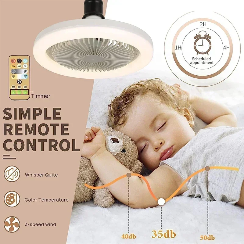 Ventilador de teto inteligente - Smart Home Living Room avaliação e preço