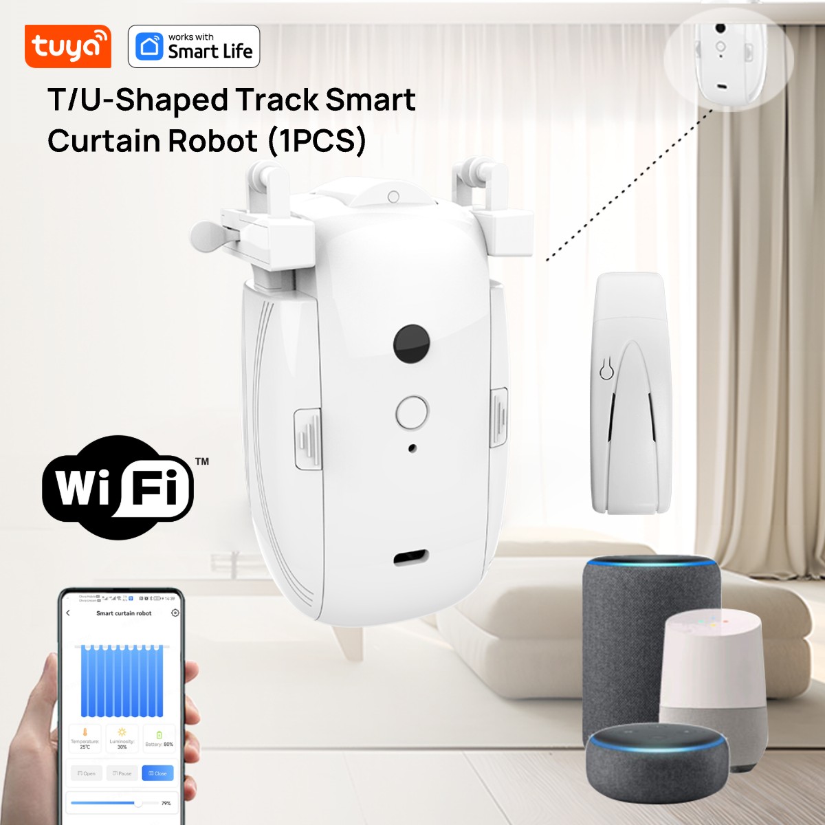 Tuya Smart WiFi Curtain Robot  - Smart Home Registration avaliação e preço