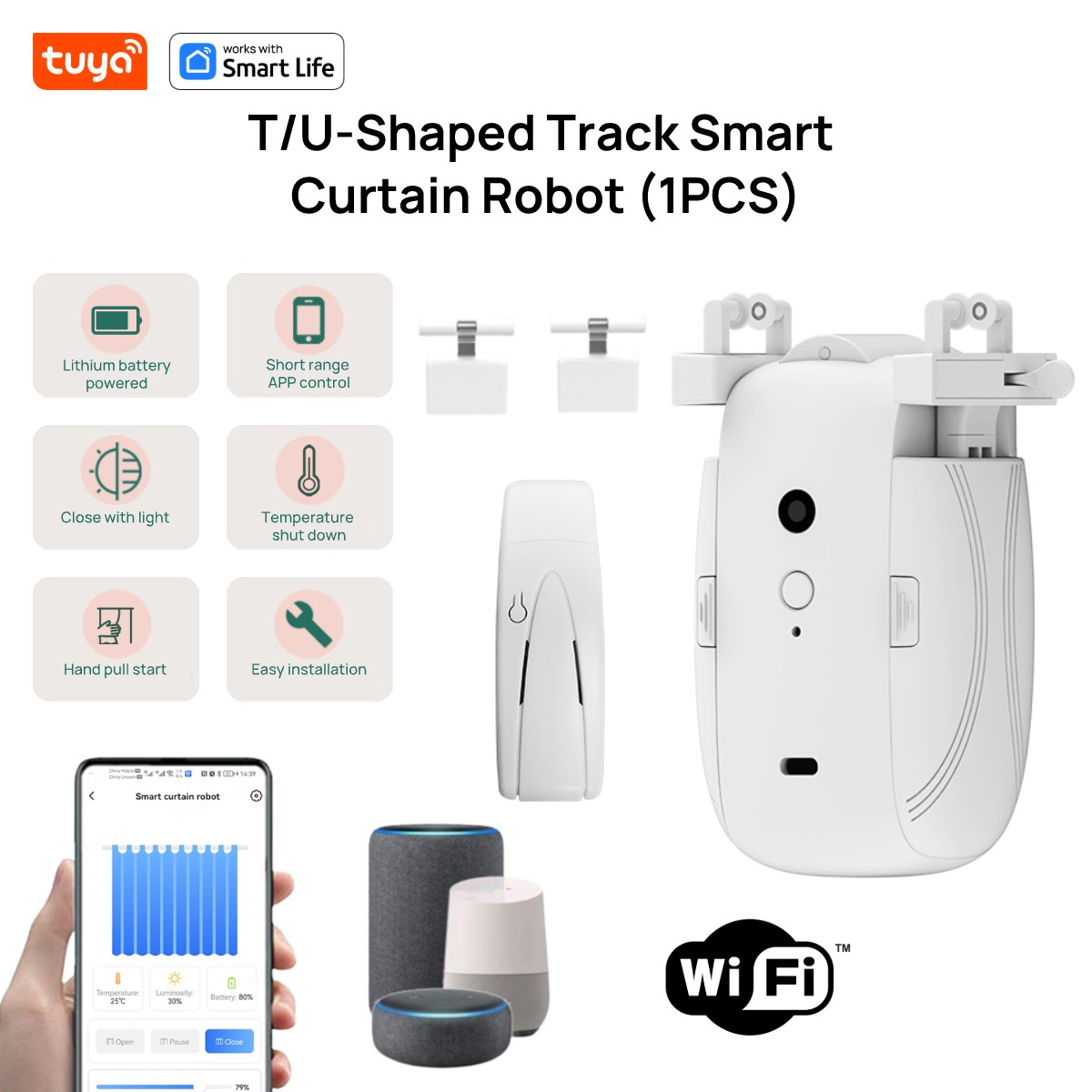 Tuya Smart WiFi Curtain Robot  - Smart Home Registration avaliação e preço