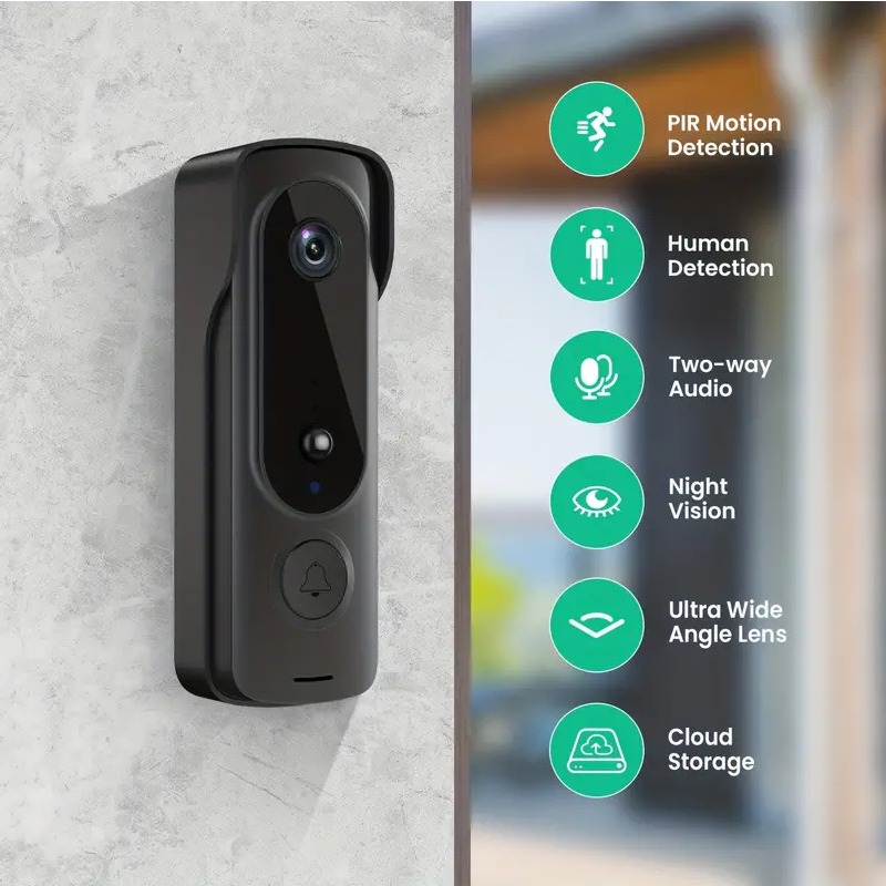 Campainha sem fio externa, cap - Smart Home Video Doorphone Ezviz avaliação e preço