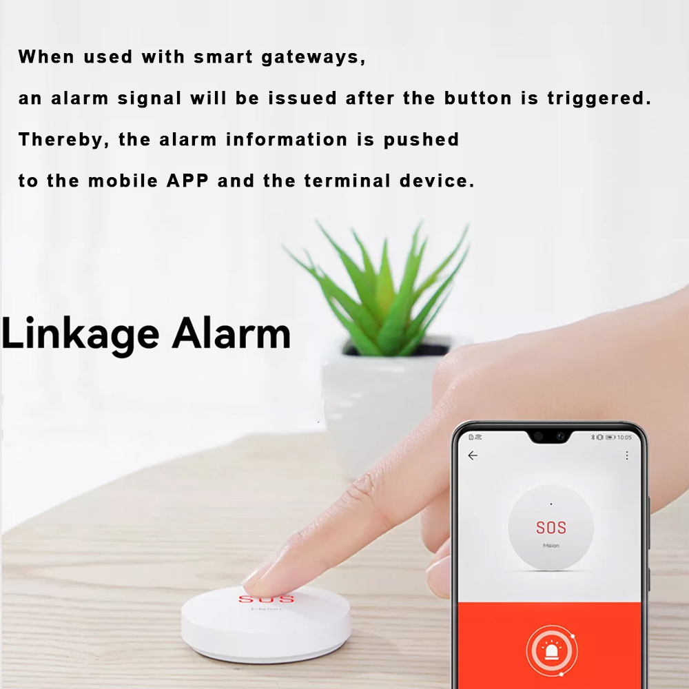 Zigbee tuya sos botão de emerg - Smart Home Registration avaliação e preço