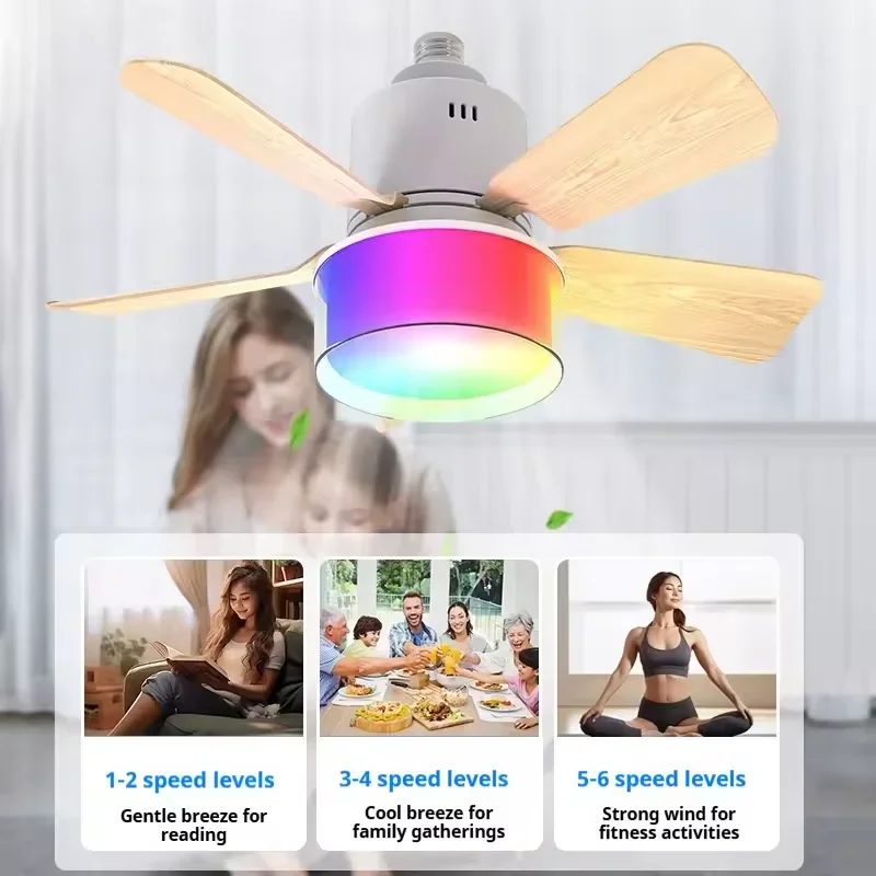 Lâmpadas de ventilador de teto - Smart Home Living Room avaliação e preço