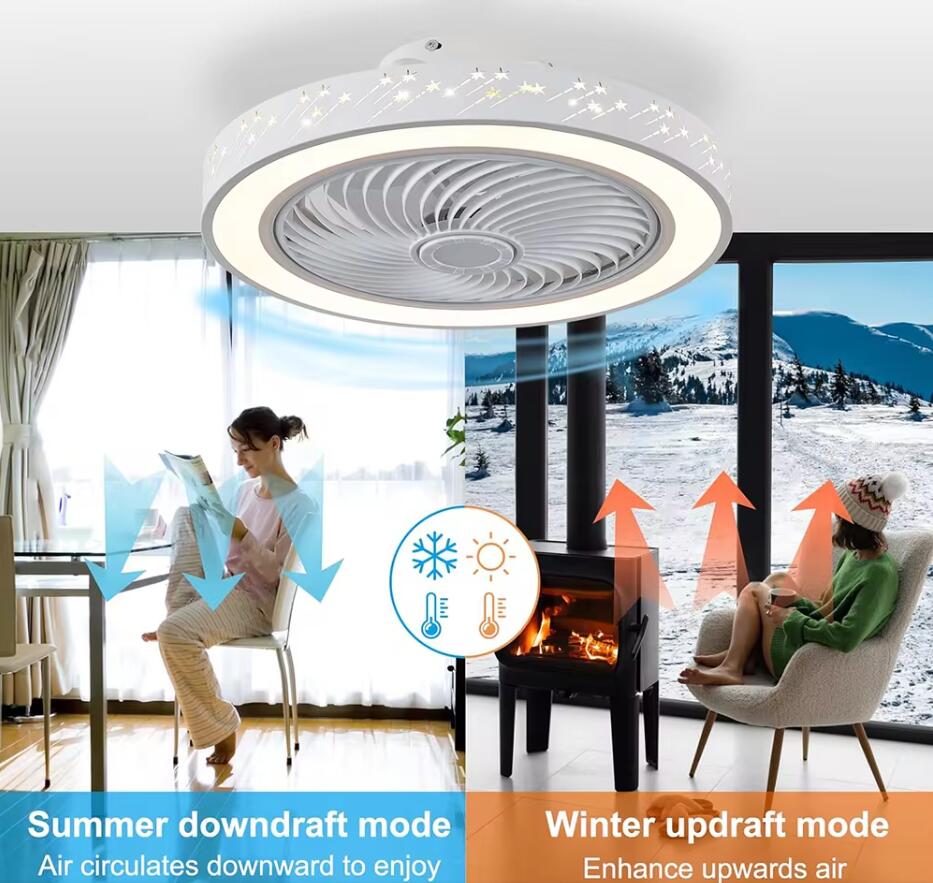 Smart App-Ventilador de teto c - Smart Home Living Room avaliação e preço