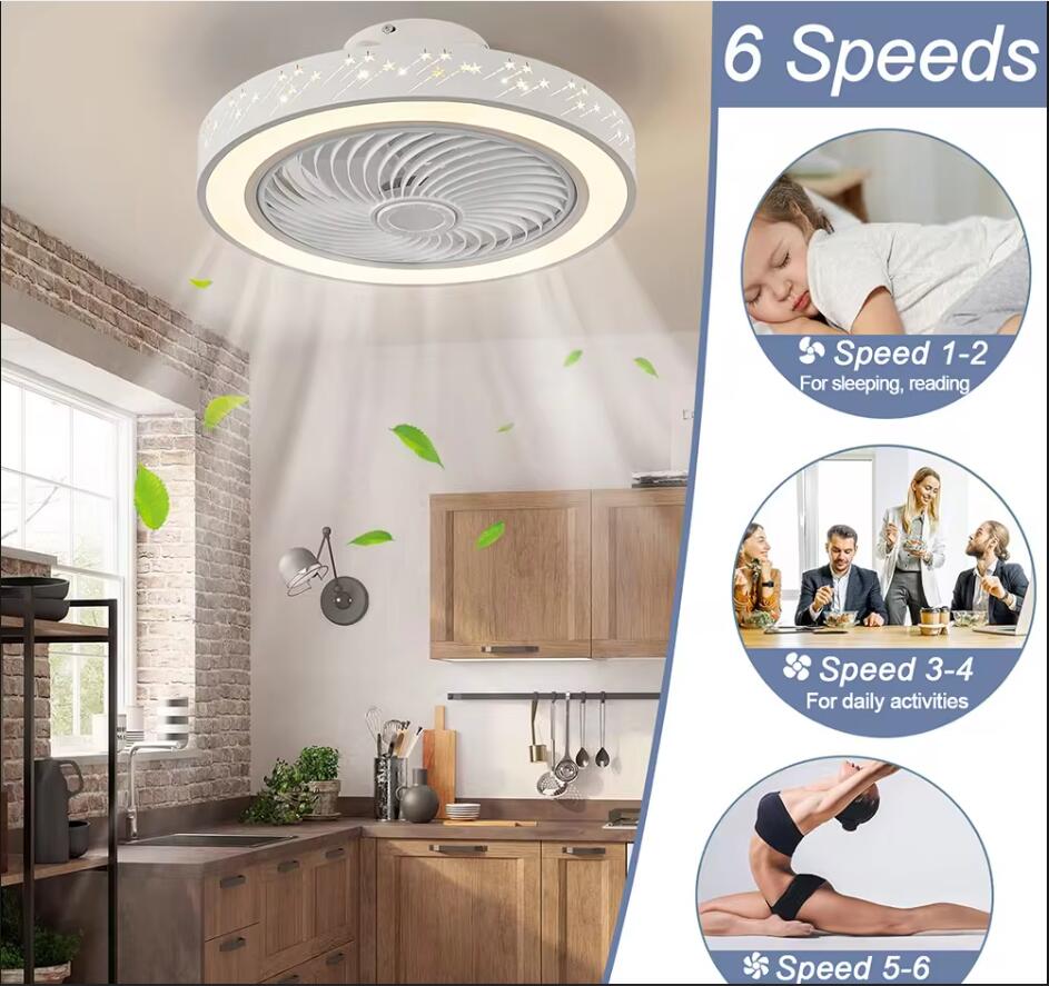 Smart App-Ventilador de teto c - Smart Home Living Room avaliação e preço