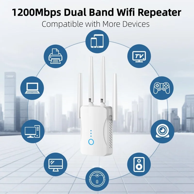 Repetidor WiFi Dual Band 1200M - Smart Home Network avaliação e preço