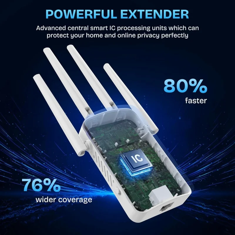 Repetidor WiFi Dual Band 1200M - Smart Home Network avaliação e preço