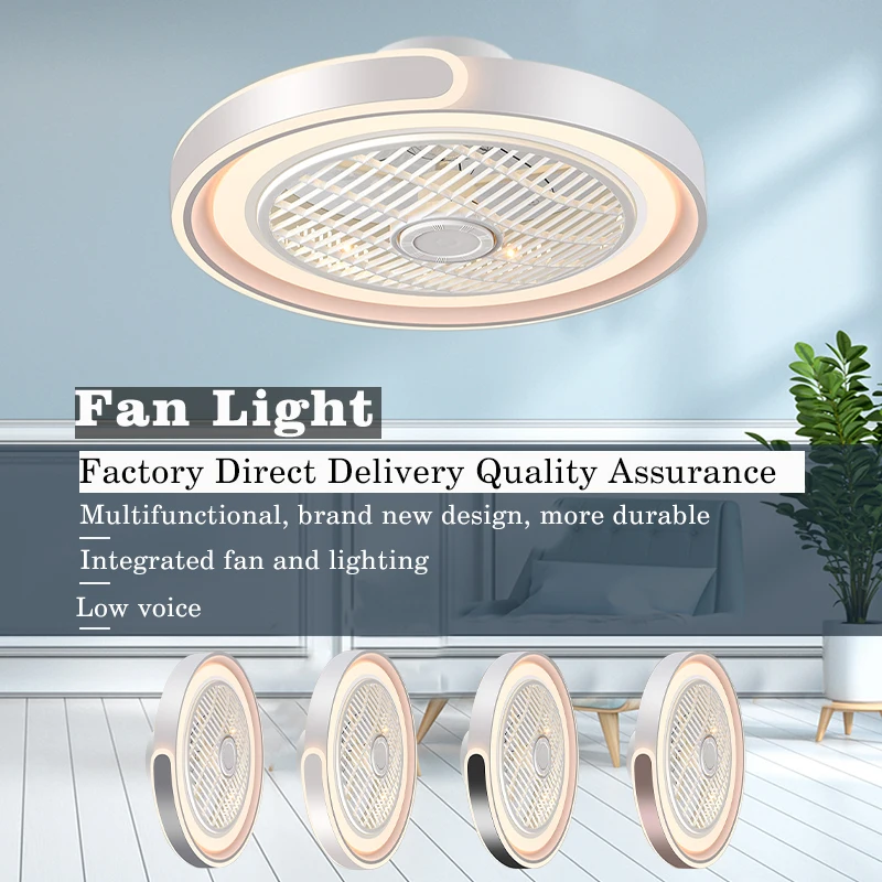 Moderno novo ventilador inteli - Smart Home Living Room avaliação e preço