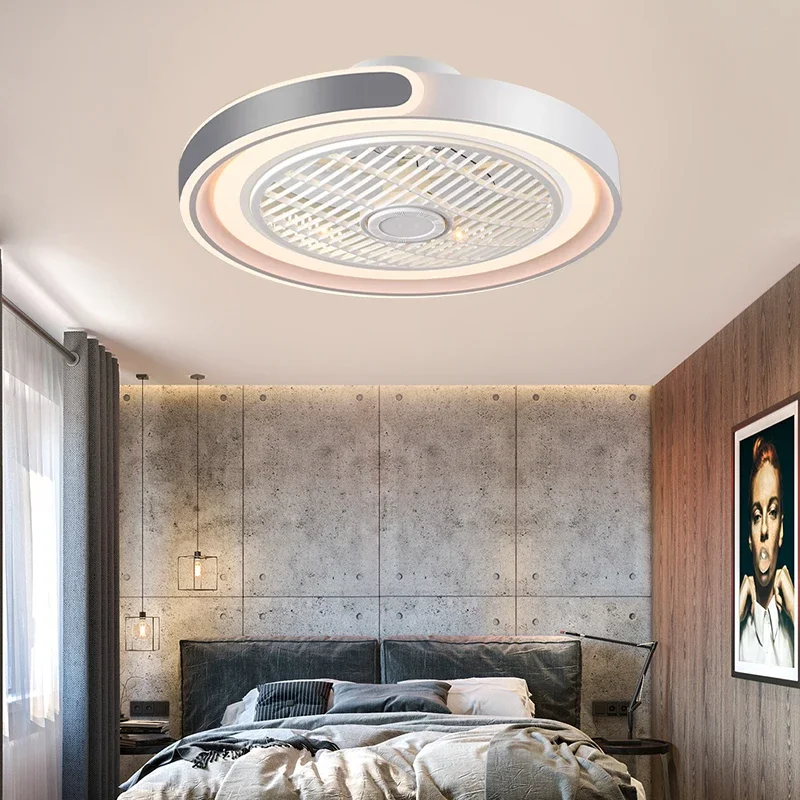 Moderno novo ventilador inteli - Smart Home Living Room avaliação e preço