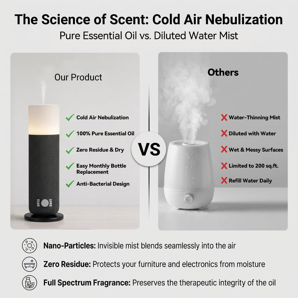 Difusor de Aroma NAMSTE 120ML  - Smart Home Fragrance Diffuser avaliação e preço
