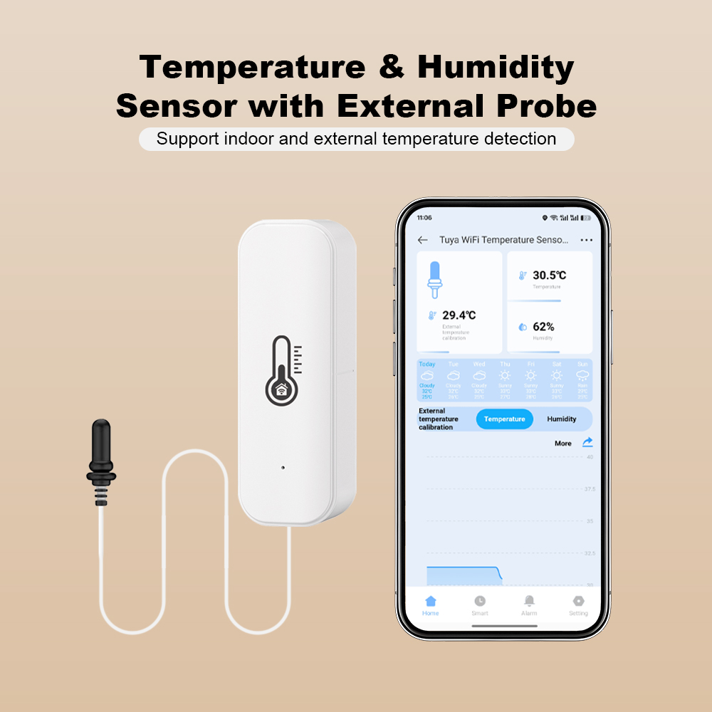 Novo Sensor de Umidade e Tempe - Smart Home Networking avaliação e preço