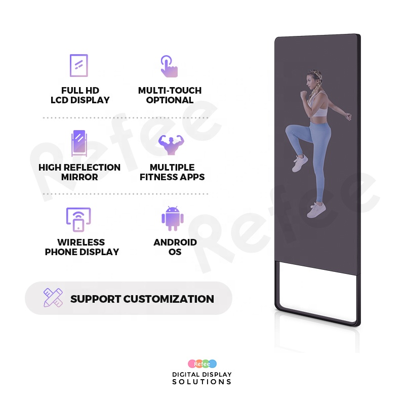 Casa inteligente espelho digit - Smart Home Gym Mirror avaliação e preço