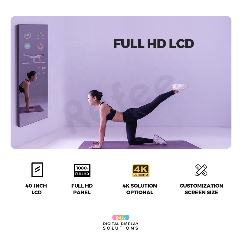 Casa inteligente espelho digit - Smart Home Gym Mirror avaliação e preço