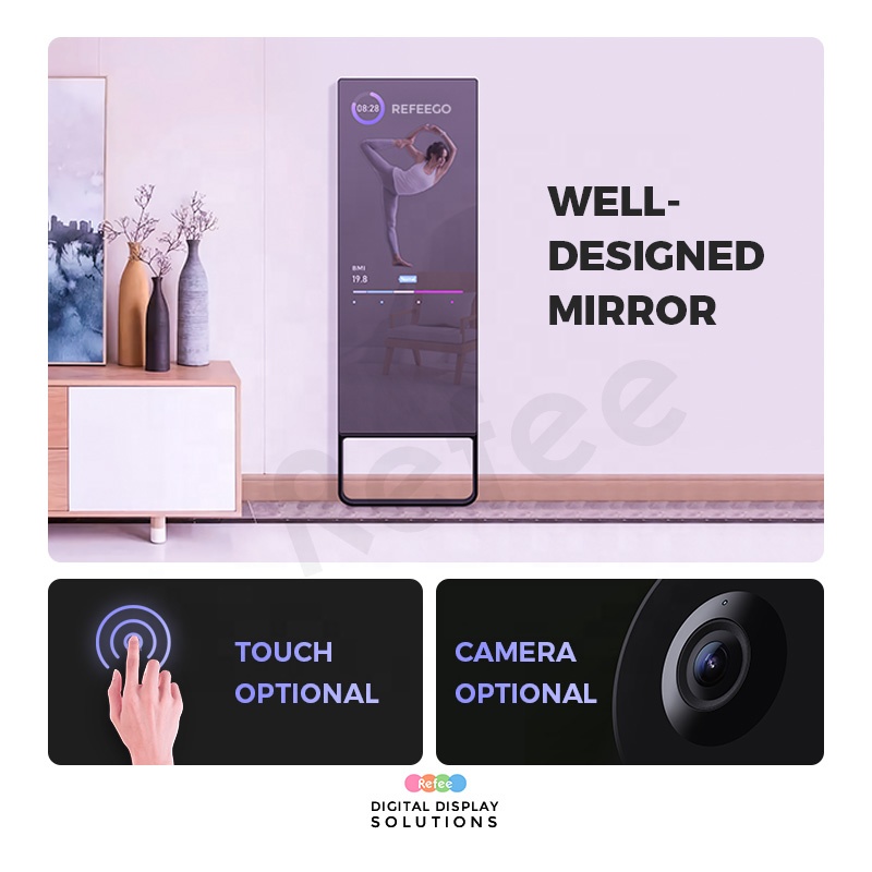 Casa inteligente espelho digit - Smart Home Gym Mirror avaliação e preço